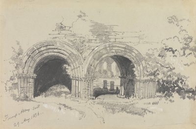 Abbazia di Furness Est, 29 agosto 1836 da Edward Lear